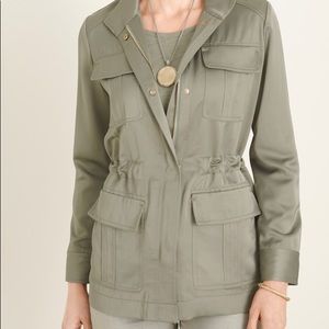 Chico’s Satin Utility Jacket